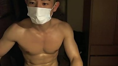 Masked Asian Jock Webcam