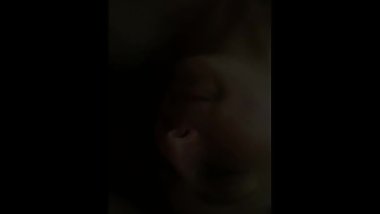 Young teen drinks the dick