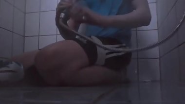 Showering with Nike Hypervenom.