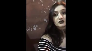 Big tiddy goth with friends #2