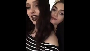 Big tiddy goth with friends #1