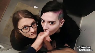 Two Girls Blow A Guy In Ikea Compilation