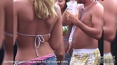 hot girls getting their bare tits painted in public on duval street fantasy