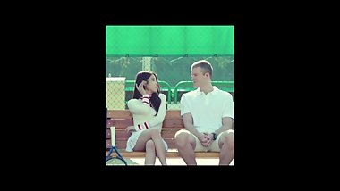 Asian girl flirting with White guy