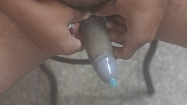 Mallu teen boy teaching how to wear a condom
