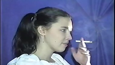 Smoking All White 100's in All White