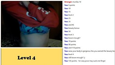 19 yrs old Monika play my Omegle Game