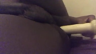 Fucking myself with a dildo