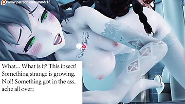 MMD insect ã® samples LUOTIANYI MONSTER INSECT FUCKS GIRL