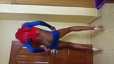 Dancing In A Tight Blue Dress