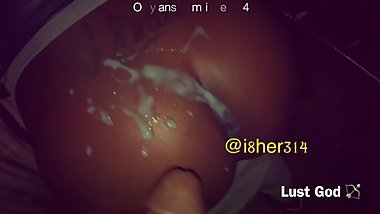 HUGE NUT for random ebony teen