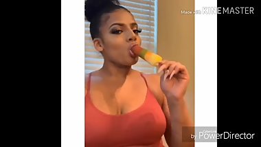 Sexy Ebony Sucking Hard
