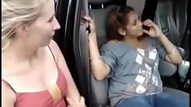 Lesbian Worship In Car 2
