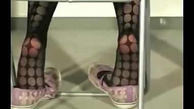 Cute Pantyhose And Dangling