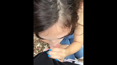 NERVOUS GIRLFRIEND BLOWING BUBBLES