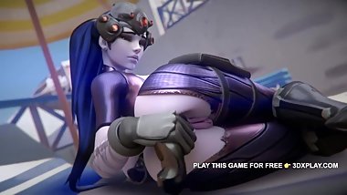 OVERWATCH - WIDOWMAKER SEX FINGERING DICK ANIME POV