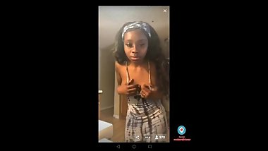 NEW - Periscope Live Cam 41 - Boobs Time - black Girl have Fun
