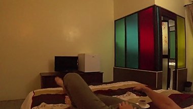 not NAKED coach drinking TEA using phone and watching TV