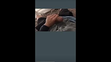 Boy showing a big piece in his shorts