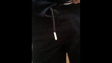 Teen boy jerks off in library