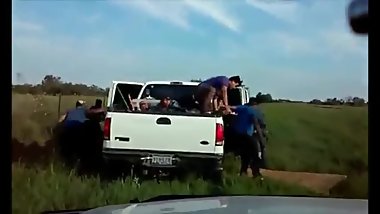 Mexicans getting fucked by border patrol (20+ orgy)