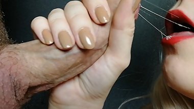 Red lipstick. Red prick. Good evening!