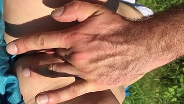 My Cute Shaved Pussy Outdoor