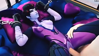Widowmaker Chained Up And Fucked By Long Cock