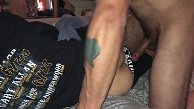 S***ping teen gets unexpected creampie