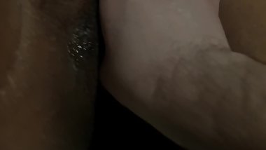 Rubbing and fingering my pussy after a creampie
