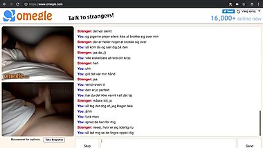 Danish Girl shows everything on Omegle